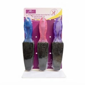 Medium foot file set with stand in assorted colours