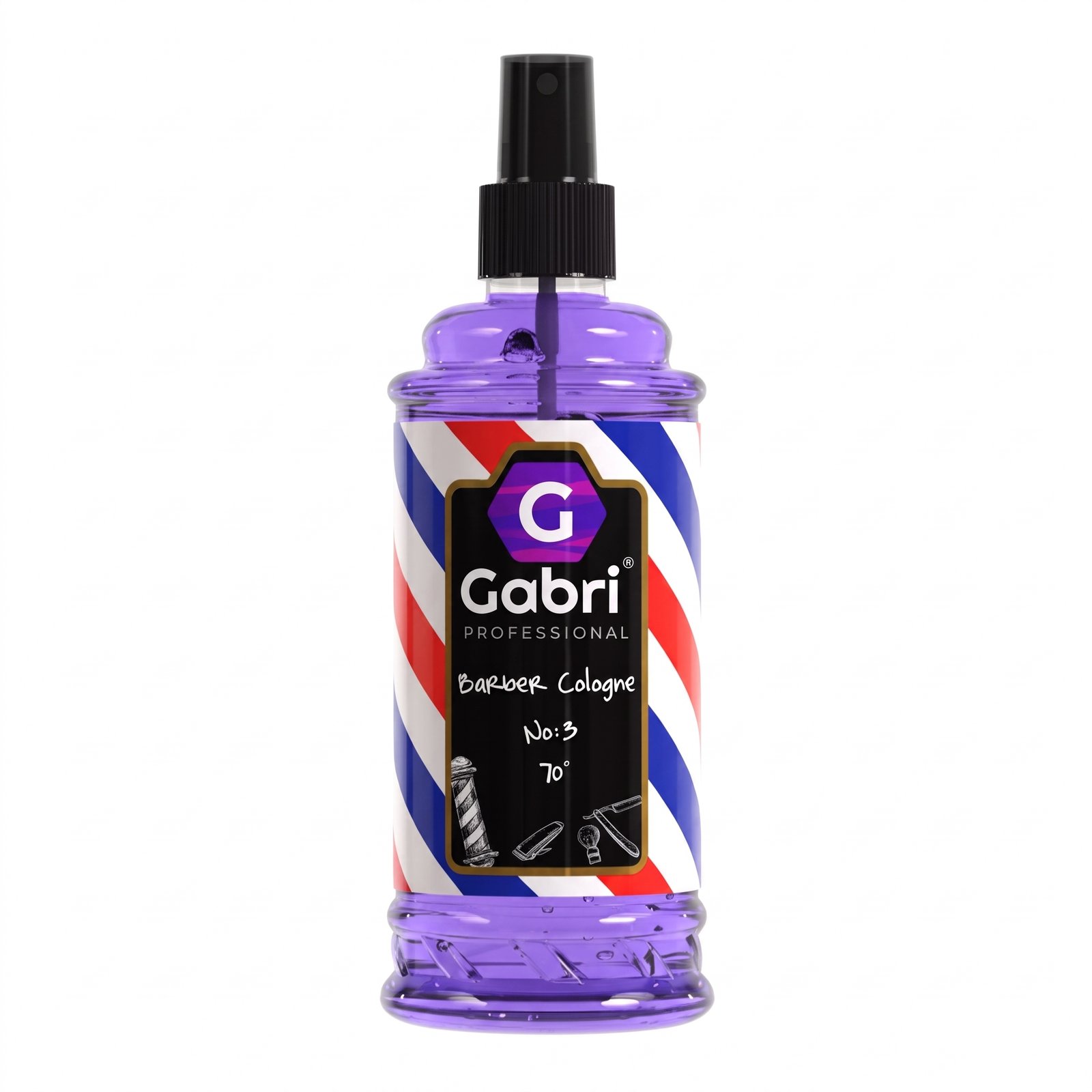 Gabri Cologne NO3 400ml bottle for men's grooming