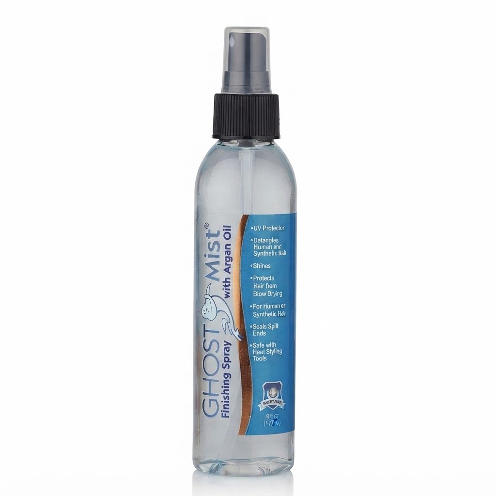 Ghost Finishing Mist 6oz with Argan Oil for hair care and styling protection