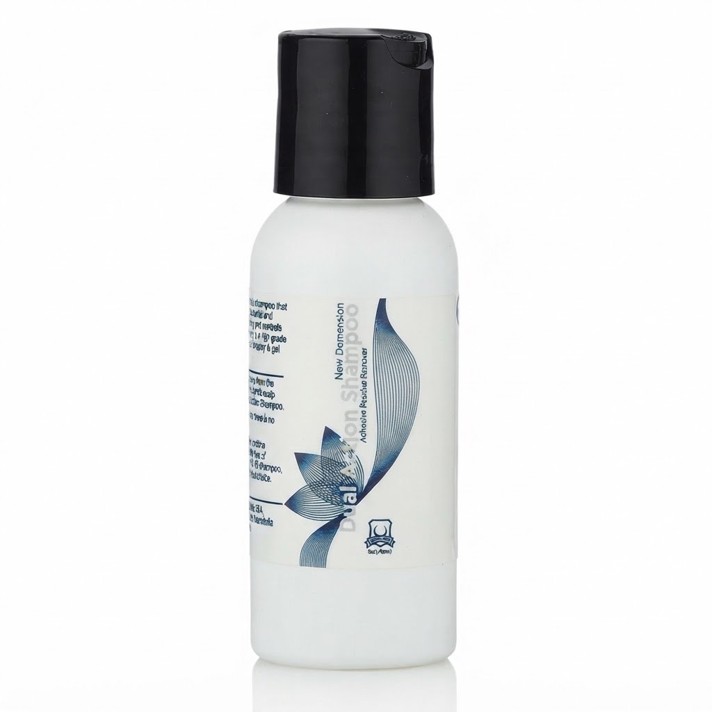 Ghost New Dual Action Shampoo 2oz bottle for hair cleansing and conditioning