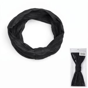 Black Sily fabric headband for women and girls