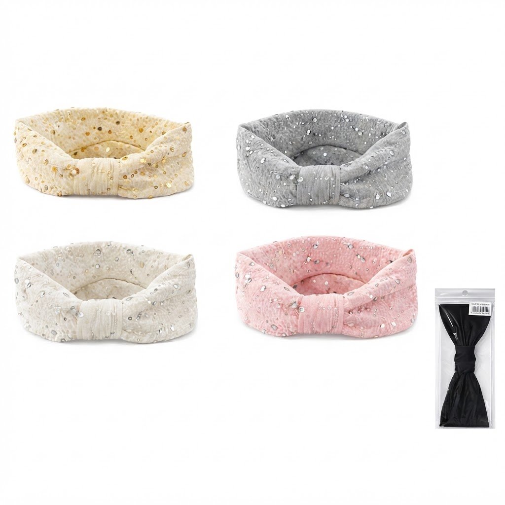 Fashion headband with mixed colour crystals for women