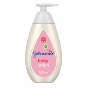 J&J Baby Lotion 500ml bottle with a gentle formula for baby's delicate skin