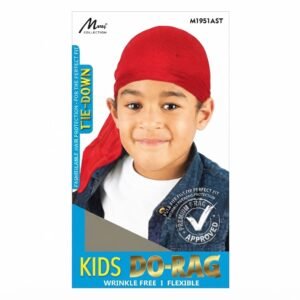 Kids Tie Down Durag in assorted colours for children