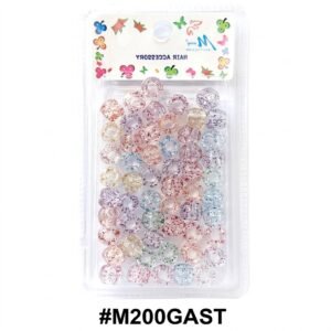 Murry 200 Glitter Bead Assort in assorted colours for hair accessories