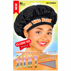 Murry Bonnet Wide Band XXL Size Black for hair protection