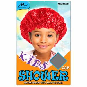 Brightly coloured kids shower cap assorted for children