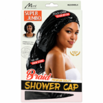 Murry Braid Shower Cap Jumbo Black #M2284