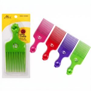 Assorted colours of Plastic Pic Styling Combs for hair styling