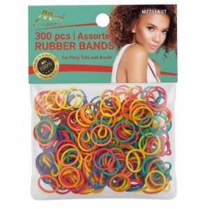300 pcs Assorted Murry Rubber Bands for hair styling