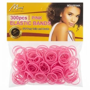 Murry Collection Pink Elastic Bands for ponytails and braids