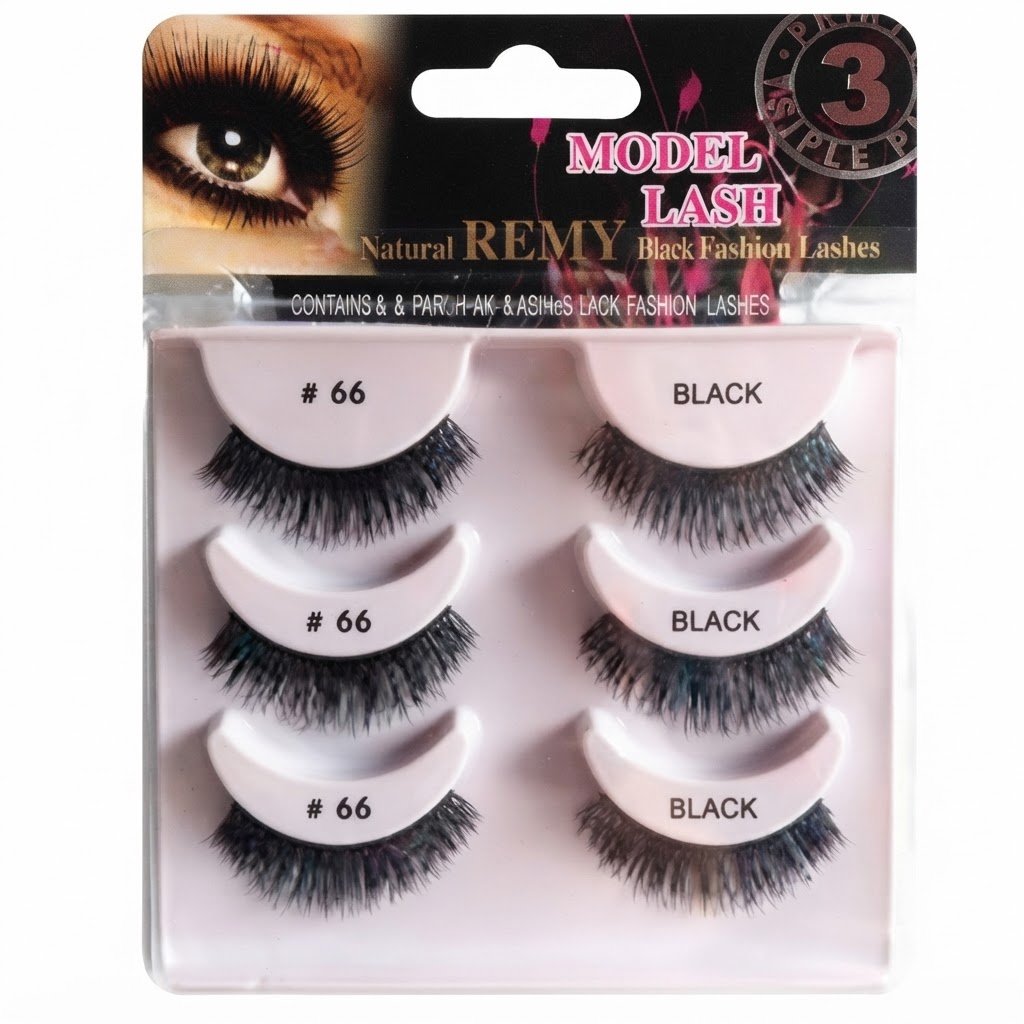 MODEL EYELASHES BLACK M66 #M66T