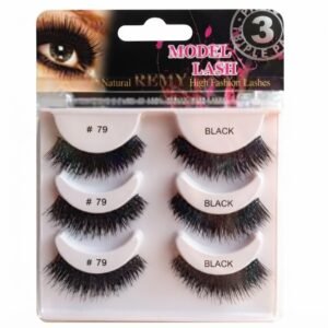 Model Eyelashes Multi Pack featuring natural-looking false lashes in black