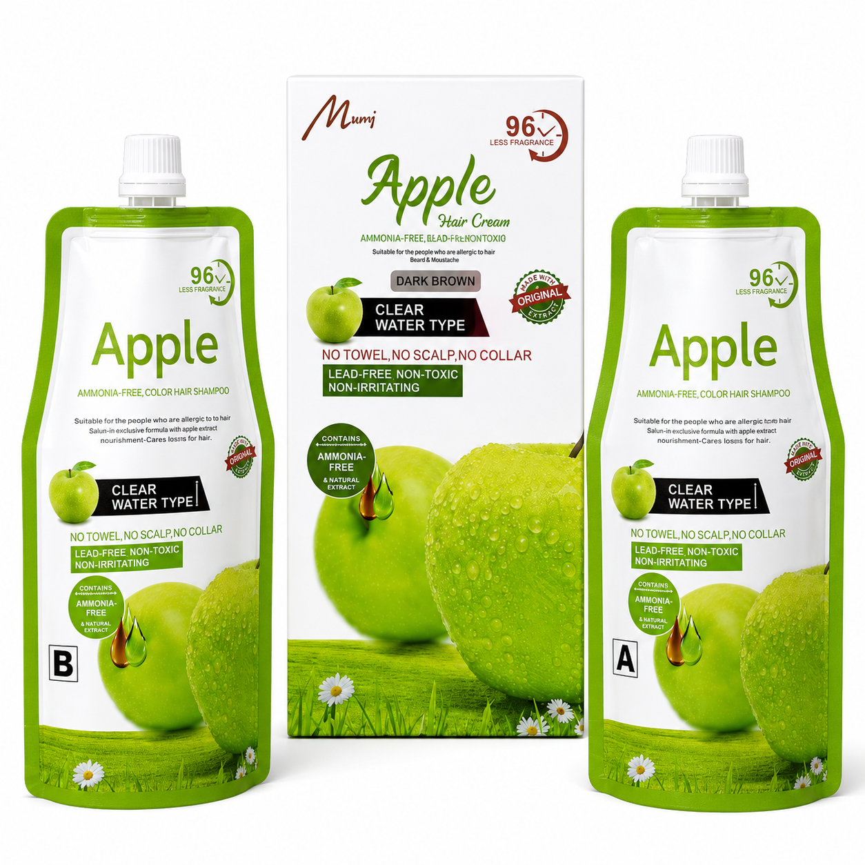 Murry Apple Hair Colour Dark Brown 500ml Twin Pack