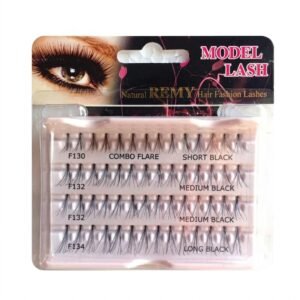 MODEL COMBO FLAIR Eyelash Set featuring a variety of lengths and styles