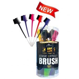 Murry Edge Brush W/Pin in assorted colours, 24-piece jar for precision hair styling