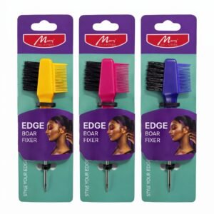 Murry Edge Boar Fixer Brush Mini in assorted colours for perfect edge styling