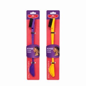 Murry Dual-Ended Styling Edge Brush in vibrant colours for precise hair styling.