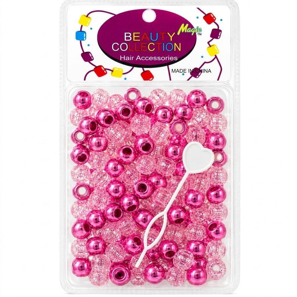 Metallic Bead Pink Large Pack #METPIN