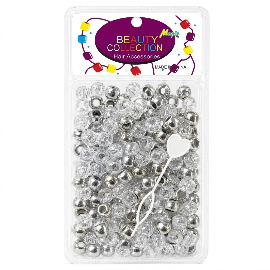 Metallic Bead Silver Large Pack #METSIL