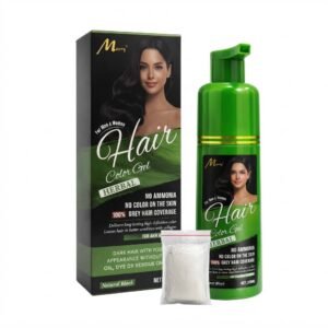 Murry Herbal Hair Colour Gel in Natural Black 200ml with pump dispenser