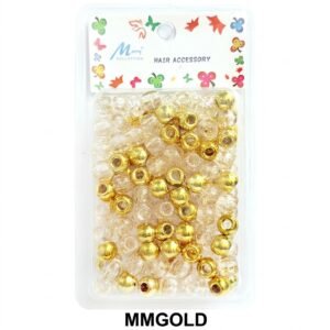 Murry Metallic Bead Gold Large Pack for hair styling and decoration