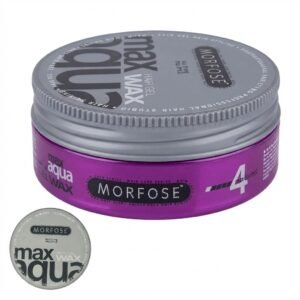 Morfose Hair Wax Max Aqua Purple 175ml for strong hold and styling