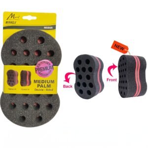 Double Sided Sponge Brush for hair styling and maintenance