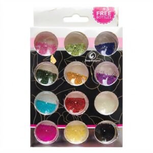 Vibrant Nail Art Tiny Ball Set in 6 Colors for Creative Nail Designs