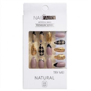 Nail Fairy Fancy Finger Nail Mix Color Style with various designs