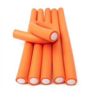 TWIST RODS 6 PC ORANGE for heat-free curling