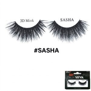 Winko 3D Faux Mink Sasha eyelashes for dramatic volume and natural look