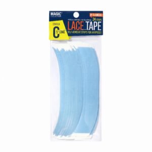 Magic Lace Front Support Tape Long 24pc in Blue for hair extensions