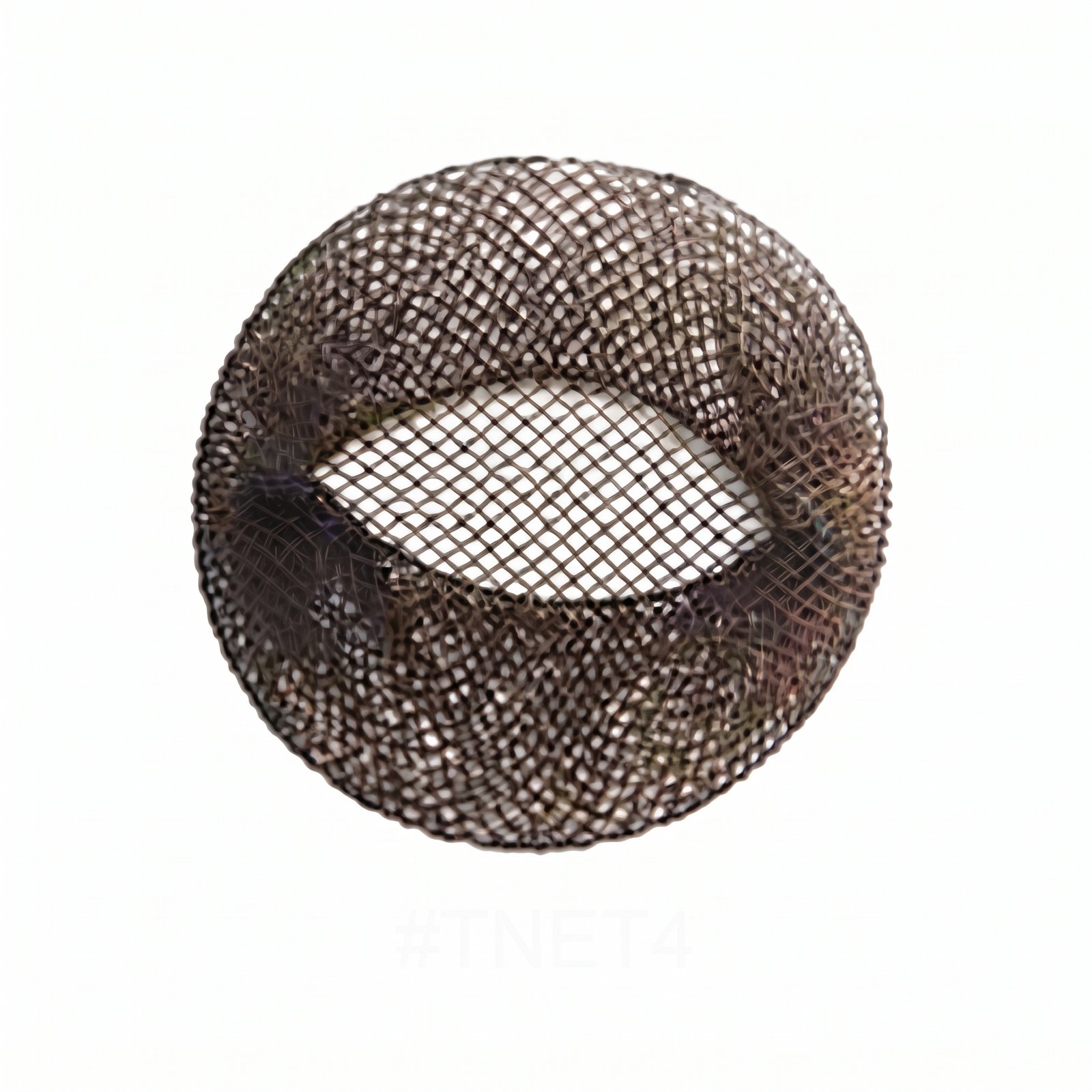 Thin brown hair net for securing hairstyles