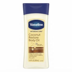 Vaseline Coconut Restore Body Oil 200ml bottle for skin hydration