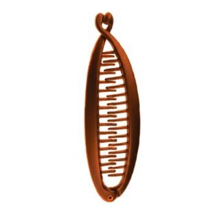 Fish Clip Slim Brown for stylish hair styling