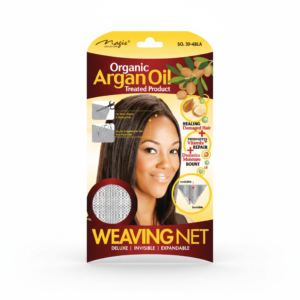 Organic Argan Oil Treated Weaving Net - Deluxe Expandable - Black - #3014BLA