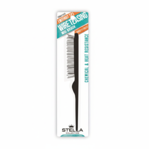 Stella Wire Teasing Wig Brush without Tip - Black (#2425) Lightweight and Smooth Wig Brush