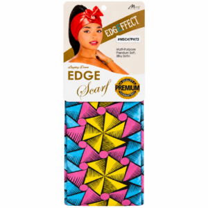 Murry Edge Scarf with Vibrant Pattern in Red, Yellow #MSC47PAT2