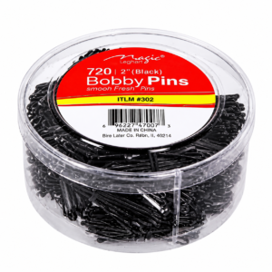 Magic Collection 2″ Hair Pins in Black with Jar #302