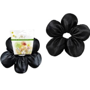 Murry Collection Soft Scrunchy Updo Hair Tie in Black #SCFL01