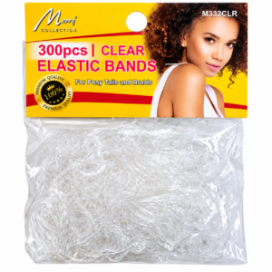 Murry Collection Clear Elastic Bands for Pony Tails 300pcs #M332CRY
