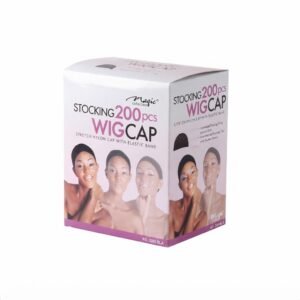 Migi Bulk Stocking Wave Cap Black 200 pcs for easy hair styling