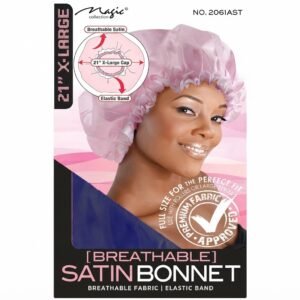 Magic Collection Breathable Satin Bonnet in Pink