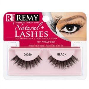 Remy Natural Eyelashes in Black 100% Human Hair packaging