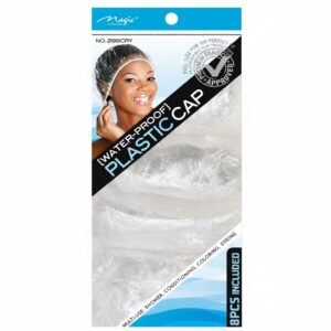 Clear waterproof shower caps set from Magic Collection