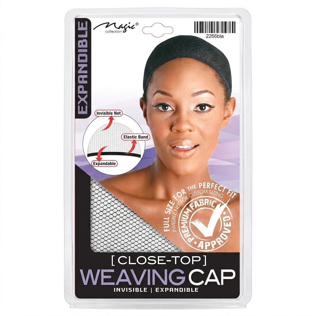 Magic Collection Close-Top Weaving Cap in Black