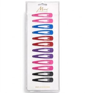 Murry Collection Hair Snap Clip in multicolour pack of 12
