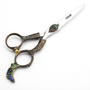 Professional Fancy Razor Scissor 6.5 Inch with decorative design