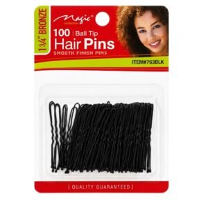 Magic Collection Ball Tip Hair Pins in Black